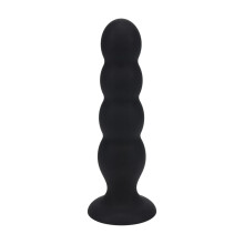 Quad Rattle Flydende Silikone Analprop - XL - Sort