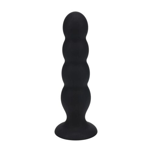 Quad Rattle Flydende Silikone Analprop - XL - Sort