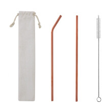 Stainless Steel Straws Set (5 Colors) with Cleaner & Pouch | 304 Grade, Eco-Friendly, Reusable, Compatible with Bar/Milk Tea/Hot & Cold Drinks