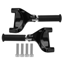 Kit di montaggio per pedane posteriori passeggero, pedane posteriori passeggero con fissaggio a bullone per Harley Sportster XL883 1200 2004-2013,