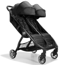 Carrozzina Doppia Baby Jogger City Tour 2 Leggera e Pieghevole - Nero Pitch