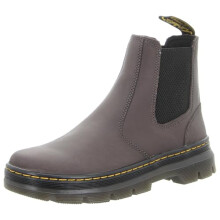 Dr. Martens Men's Embury Gunmetal Saddleback Platform, Black, 9.5 UK