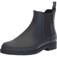 Hunter Men's Refined Chelsea Rain Boot, Navy, 12 UK