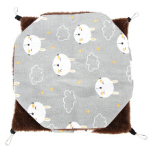 Hamac superposé doux pour petits animaux, lieu de repos chaud et confortable avec conception à double couche, accessoires de cage pour cochon