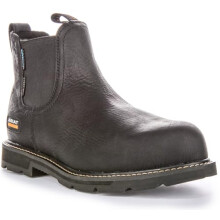 ARIAT Groundbreaker Men's Chelsea H20 Steel Toe Work Bot Platforms (Black, UK 12)