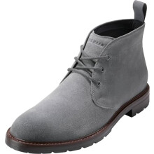 Cole Haan mens Chamberlin Grand Chukka, Quiet Shade Suede/Dark Brown, 9.5