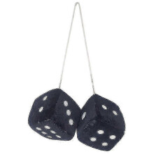 2 pairs Multicolor Plush Dices Car Hanging Pendant New Year Dice Velvet Dice Model Decoration Rearview Mirrors Styling