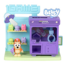 Bluey Bingo's Claw Machine Mini Playset, Includes Articulated Bingo with Grey Dancer Figure, Win Prizes from the Working Claw Machine, Includes 6