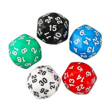 5 Stück Polyedrische Würfel mit 20 Seiten (D30) – Spielwürfel, Requisiten, Lernspielzeug