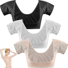 Zweetvest voor onder de oksels, ademend zweetwerend ondergoedvest, wasbare okselpads, wasbare okselpads