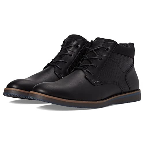 Nunn Bush Men's Dc Circuit Plain Toe Chukka Boot with Memory Foam, Black, 7.5 UK