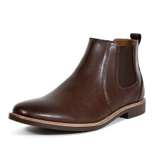 Deer Stags Men's Router Chelsea Boot, Dark Brown, 8 Wide