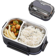 304 Stainless Steel Thermal Lunch Box Leakproof Food Storage Containers, Bento Box For Adults,men,wo - JA