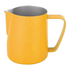 Dzbanek do spieniania mleka ze stali nierdzewnej o pojemności 350 ml, spieniacz do kawy latte, kubek, przybory do kawy,