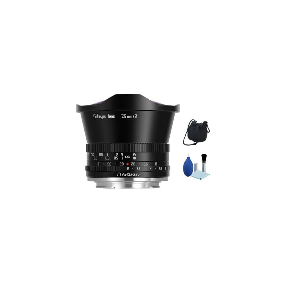 Photos - Camera Lens TTArtisan 7.5mm F2 APS-C Fisheye Lens 180Ã Ultra Wide Angle Large Aperture Manual Focus Lens for Nikon Z Camera Z6 Z7 Z6II 