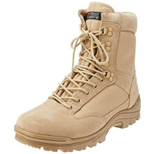 Mil-Tec Black Tactical Army Boot with YKK Zipper, (UK8, Khaki)