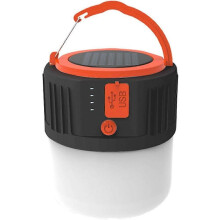 Neue Solar-Campinglaterne 2025, USB-wiederaufladbare Kurbeltaschenlampe, wasserdichte tragbare Zeltlampe mit Powerbank und 5 Lichtmodi,