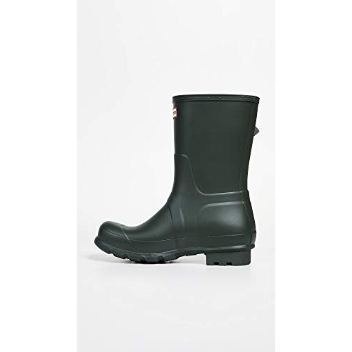 Hunter HUNTER Mens Original Short Rain Boot, Dark Olive, 8 UK 2