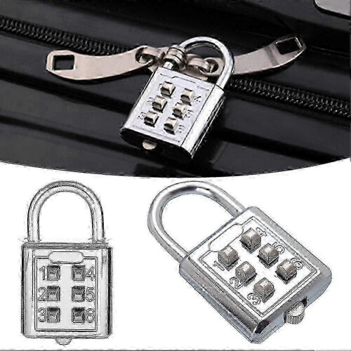 Anti-thieft Lock 6-Digit Key Combination Lock Code Smart Lock Code Keyed