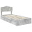VidaXL vidaXL Storage Bed Concrete Grey 90 x 190 cm Engineered Wood 3