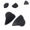 Motorcycle Mirror Block Off Plates for R6 2017-2024 Black 2 6
