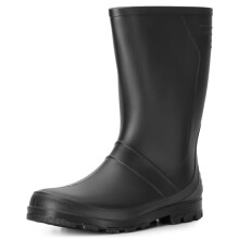 Ladeheid Men's and Women's PVC Wellington Boots Rubber Boots Wellies Rain Boots LA-959 (Black, 9.5 UK)
