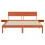 VidaXL vidaXL Bed Frame with Headboard Wax Brown 150 x 200 cm Solid Pine Wood 3