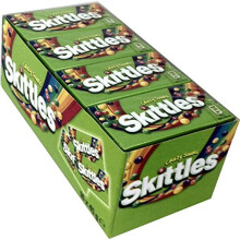Skittles Crazy Sours, Acid-Fruit, 16 Packs of Chewing Candies of 45 g