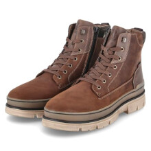 Rieker Evolution Men's Winter Boots / Lace-Up Boots Brown Leather Synthetic Mix - Waterproof, Breathable, Insulating, brown, 9 UK
