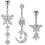 Belly Button Ring Belly Rings Surgical Steel Belly Button Ring Hypoallergenic 1