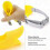 Silicone Duck Mouth Dog Muzzle - Yellow S Size for Training, Bite-Resistant and Comfortable Fit 3