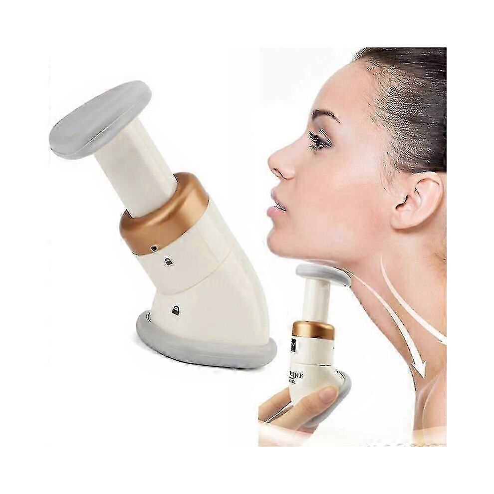 Neckline Slimmer Toning Massager System, Portable Neck Exerciser Double Chin Remover Facial Chin Workout Device, Face Lift Neckline Jaw
