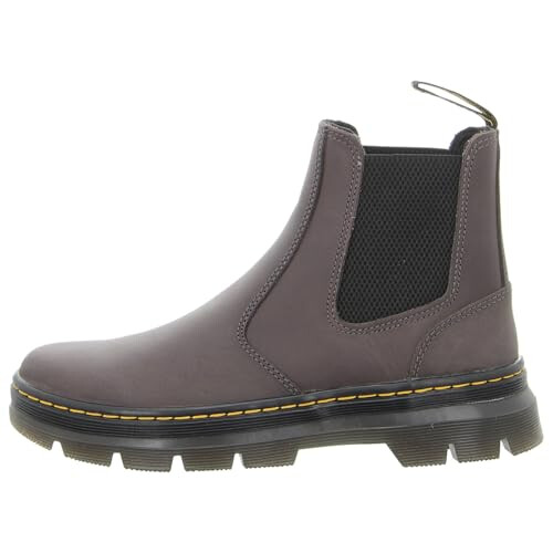 Dr. Martens Men's Embury Gunmetal Saddleback Platform, Black, 9.5 UK 1