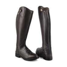 Catesby Unisex Ascot Premium Leather Equestrian Boots, Wide Fit, Brown, UK-9