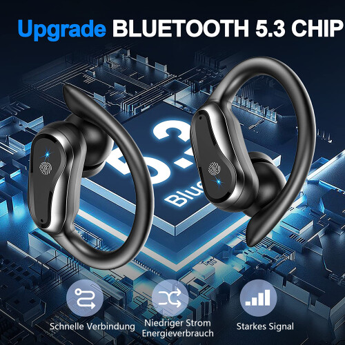Αδιάλειπτη μουσική Bluetooth5.4 ασύρματα ακουστικά με ευρεία συμβατότητα, τεχνολογία 2