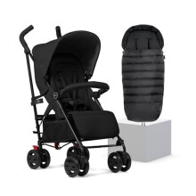 Silver Cross - Pop 2 Pushchair & Footmuff - Foldable Travel Stroller - Buggy - Adjustable Seat - Newborn to 4 Years - Space