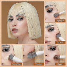 Makeup Brushes 10pcs Makeup Brush Set Premium Synthetic Powder Foundation Contour Blush Concealer Eye Shadow Blending Liner Make Up Bru