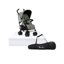 Silver Cross - Pop 2 Pushchair & Travel Bag - Foldable Travel Stroller - Adjustable Seat - Newborn to 4 Years - Sage