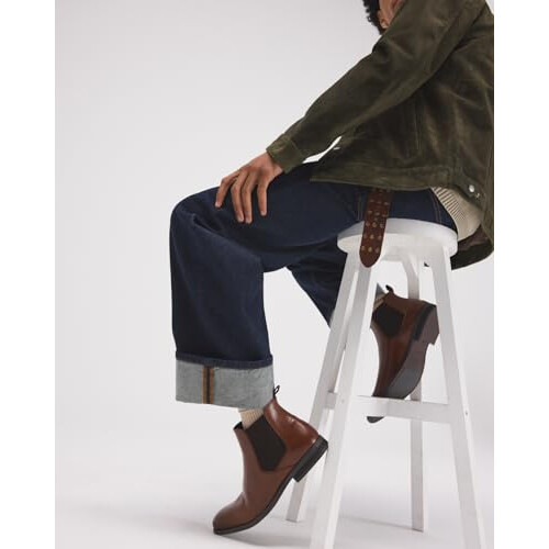 Aldo Men's Collen Chelsea Boot, Cognac, 8.5 UK 1