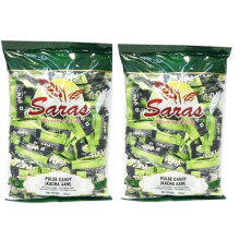 Saras Pulse Candy (Kaccha Aam) 300g (Pack of 2) | Tangy Raw Mango-Flavored Candy with Spicy Masala Center | Sweet & Sour Indian Treat