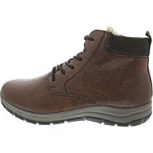 Rieker 03620 Men's Extra Wide Ankle Boots with Warm Lining and Zip, brown, 7.5 UK
