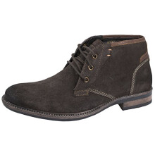 Strong Souls Mens Full Suede Leather Desert Boots Brown 9
