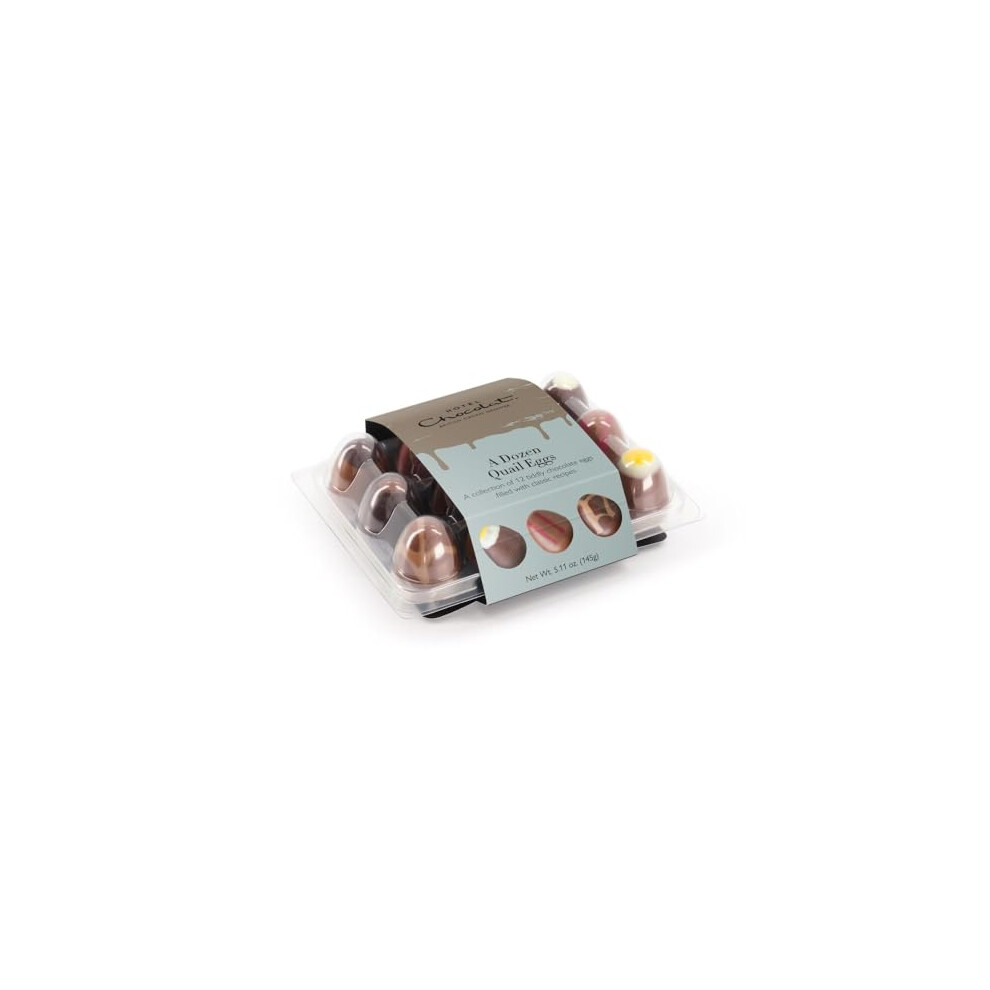 Hotel Chocolat - A Dozen Quails Eggs, 145G - 12 Tiddly Chocolate Eggs - Easter Chocolate Eggs & Gifts