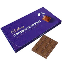 Cadbury Congratulations Dairy Milk Chocolate Bar With Gift Envelope