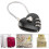 Couple Padlock, Heart Shaped 3 Digit Combination Security Padlock (black) 3