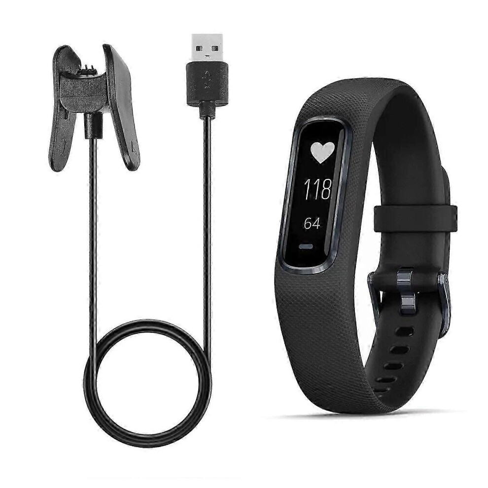 Type A For Garmin Vivosmart 4 1M Replacement Usb Data Sync Charging Cable Cord With Charging Clip 9366410639195