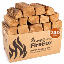 Hardwood Kiln Dried Oak Firewood Logs for fire Pit, 240kg Chunky Logs Perfect for Pizza Ovens, Fire Pits, Chiminea, BBQ Wood Burner Kiln Dried