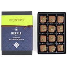 Davenportâs Chocolates Hepple Gin Truffles. 12 handmade luxury chocolates | chocolate gift box
