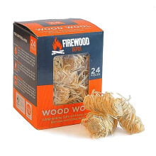 Laeto Firewood Depot Box Of Wood Wool Fire Lighters | Wood Fire Lighters, Eco Friendly Firelighters, Natural Firelighters For Wood Burners, Log Barn