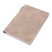 A5 Soft Leather Notebook with Pen Loop – Thick Business Journal for Meeting Notes, Daily Planning & Work Org | Compatible with Office & Personal Use